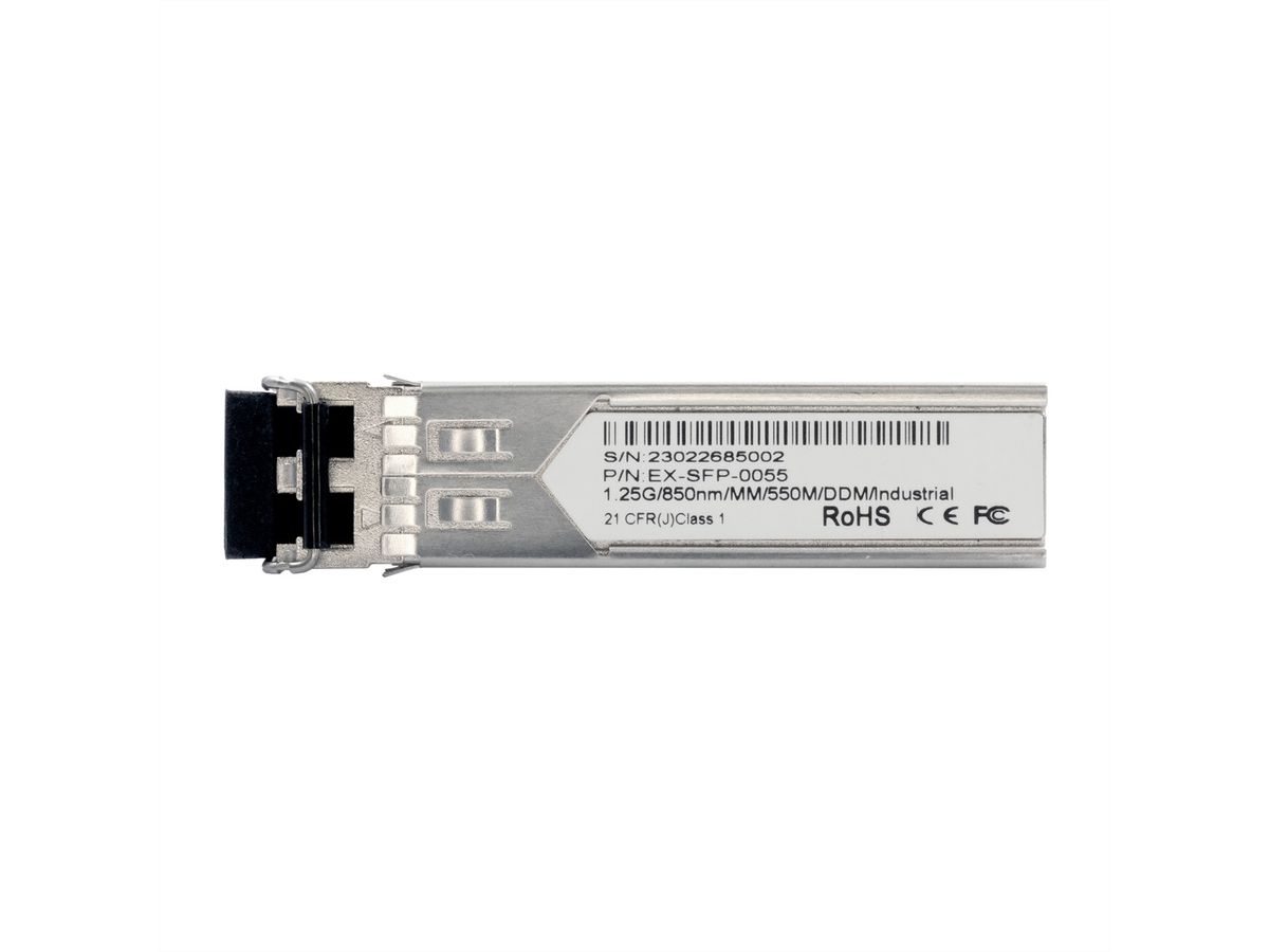 EXSYS EX-SFP-0055 SFP Transceiver LC Multimode  550m, -40°C bis 85°C