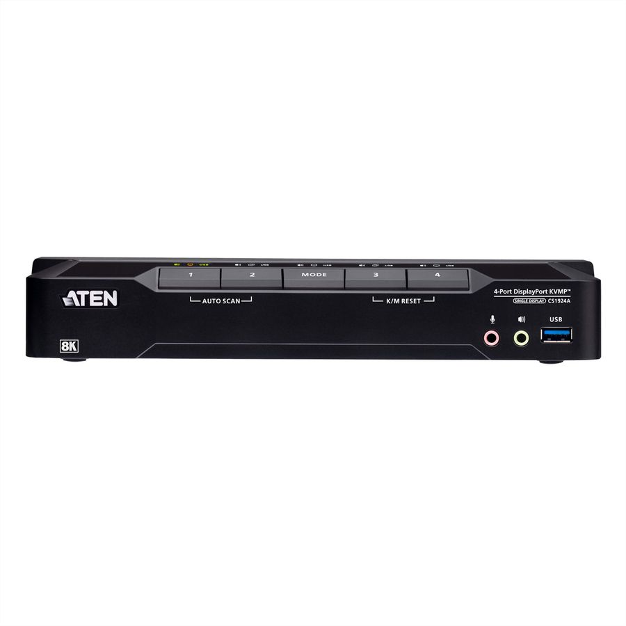 ATEN CS1924A 4-Port USB 3.0 8K DisplayPort KVM Switch