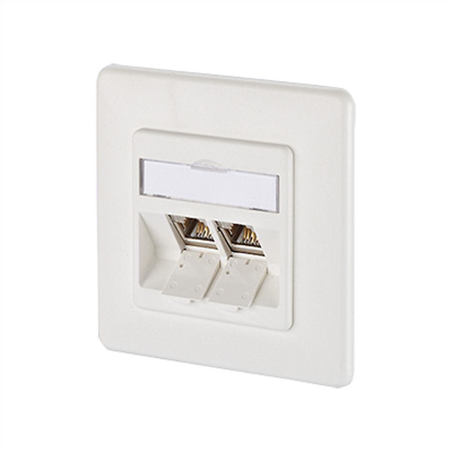 BTR Prise encastrable BC module 2 ports E-DAT, Cat.6 (Classe E)