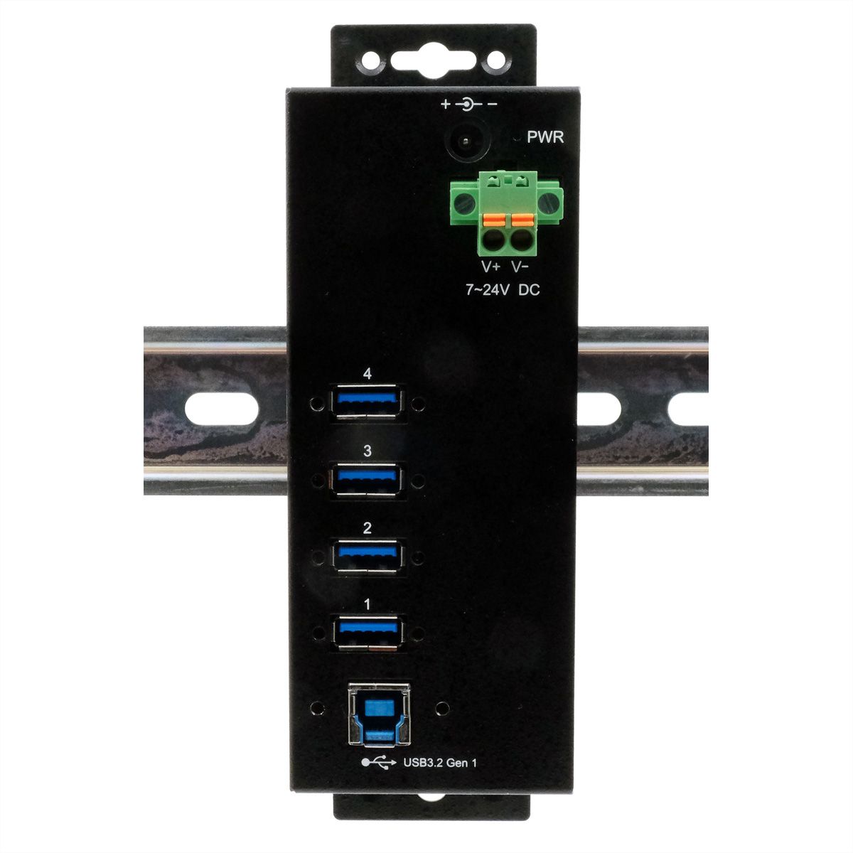 EXSYS EX-1186HMVS-2 Hub USB 3.2 Gen1 à 4 ports, protection de surtension 15KV ESD