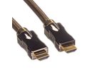 ROLINE 4K HDMI Ultra HD Kabel mit Ethernet, ST/ST, schwarz, 1 m