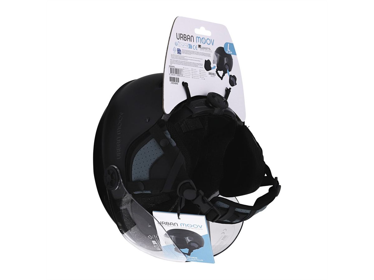 T'NB Schutzhelm UMHELMVSL L schwarz, ink. Visier & Kapselgehörschutz