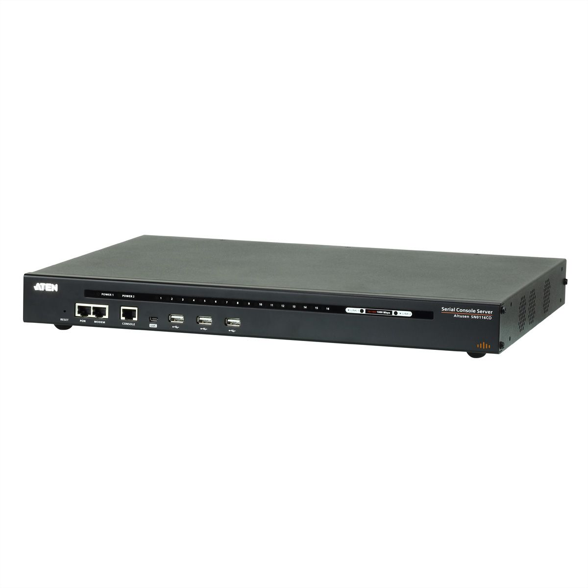 ATEN SN0116CO 16-Port Serieller Konsolen Server mit Dual-Strom/LAN