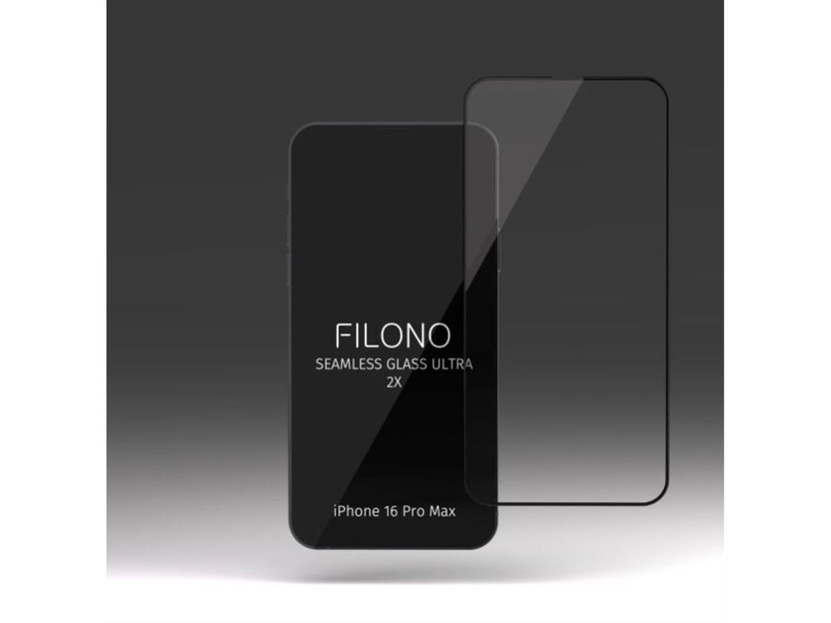 Filono Seamless Glass Ultra, iPhone 16 Pro Max, 2 Stück