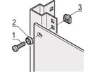 SCHROFF 19"-Befestigungssatz (Schraube, Scheibe, Mutter) - MONTAGESET 19"KOMPONENTEN 4X