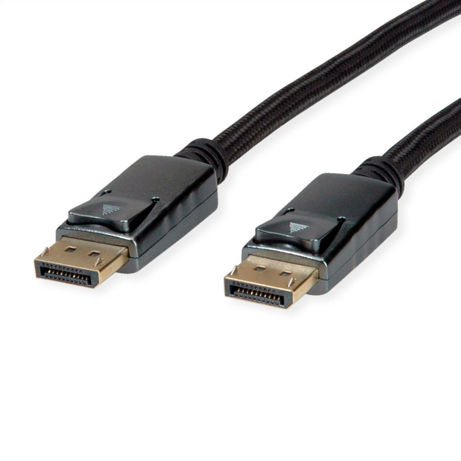 ROLINE Câble DisplayPort v1.4, DP M - DP M, noir / argent, 2 m