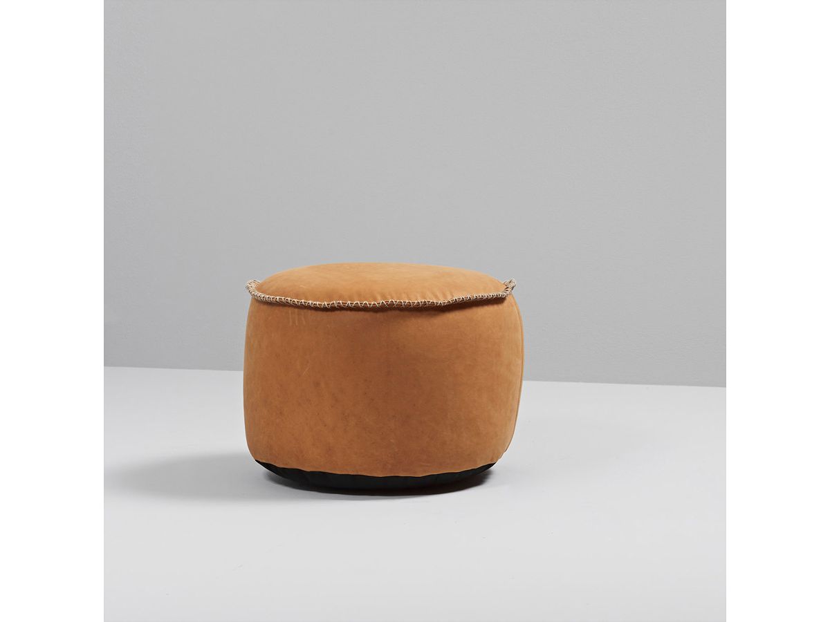 Sackit tabouret RETROit Dunes, cuir drum