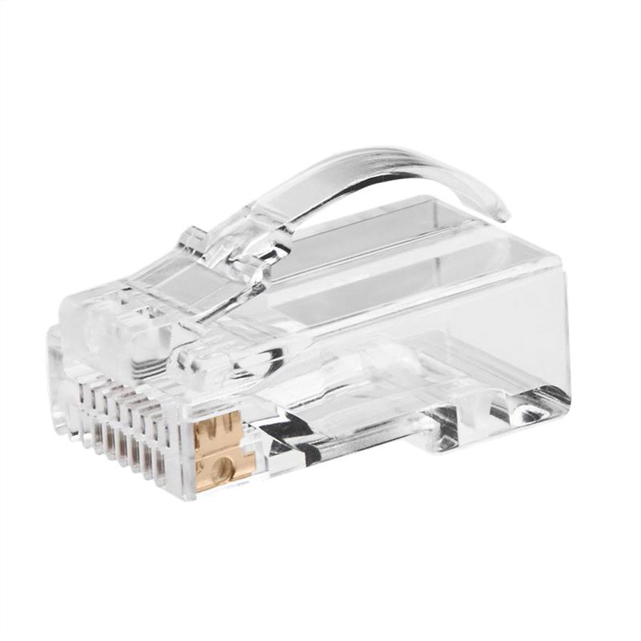 ROLINE Connecteur modulaire non blindé Cat.6A (Classe EA), Easy Passthrough, pour câble solide/tresse, 10 unités