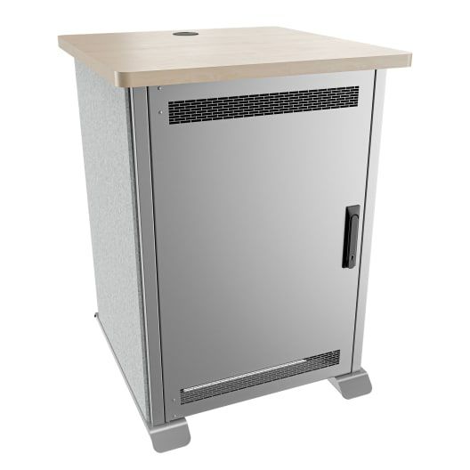 Middle Atlantic Products Forum FMR-1627E1MS Rack 16U Freistehendes Gestell Silber, Grau