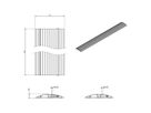 DATAFLEX Addit Kabelschutz, gerade 453, schwarz, 118 cm
