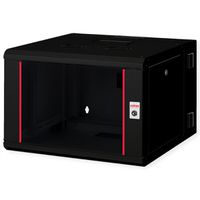 ROLINE 19" Boîtier mural Pro 7U, 600x600 LxP pivotant en 2 parties noir