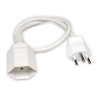 Value Verlängerungskabel T12/T13, weiss, 0.5m