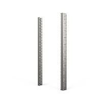 SCHROFF 19"-Winkelprofil mit Universal-Lochung (EIA), AlZn - WINKELPROFIL 19"24HE ALZ(2X)