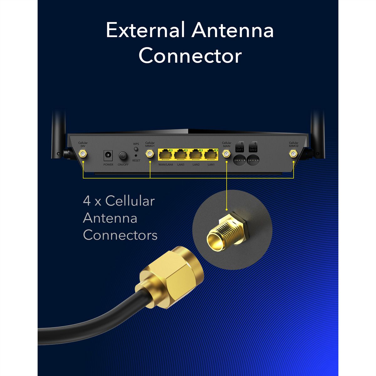 CUDY LT700 AC1200 Routeur WiFi 4G, LTE-Cat6 Gigabit