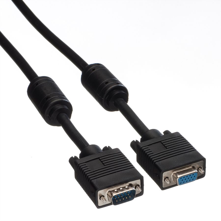 ROLINE SVGA-Kabel HD15 ST - BU mit Ferritkern, 6 m