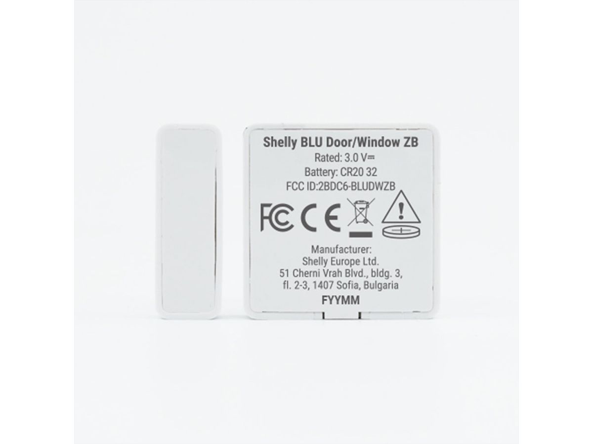 Shelly Tür & Fenstersensor BLU, Zigbee, weiss