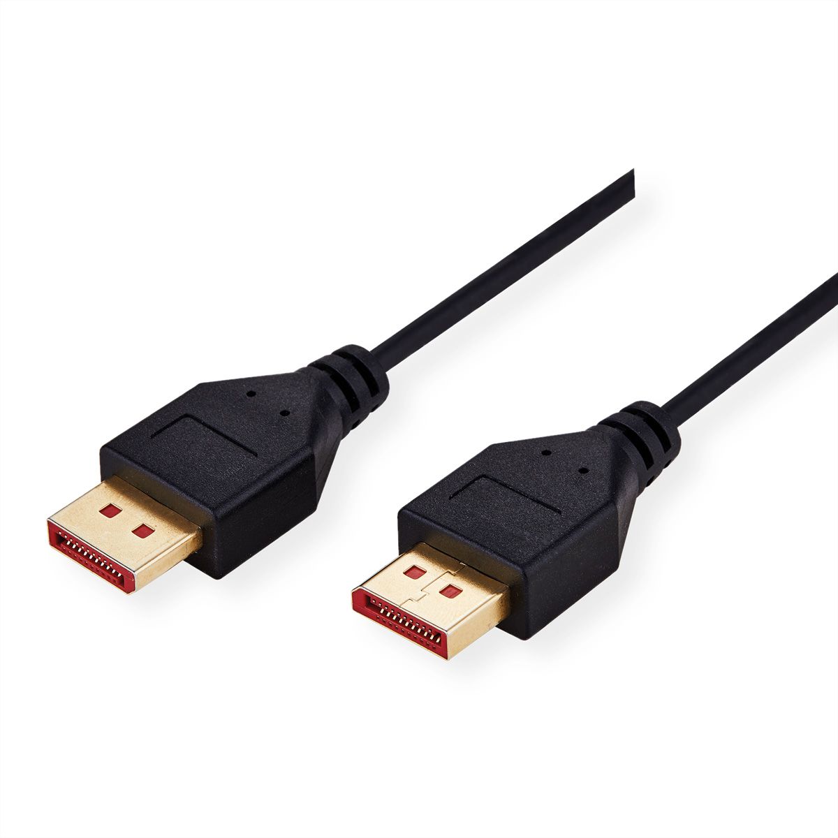 ROLINE DisplayPort Kabel, v1.4, DP ST - ST, SLIM, schwarz, 1 m