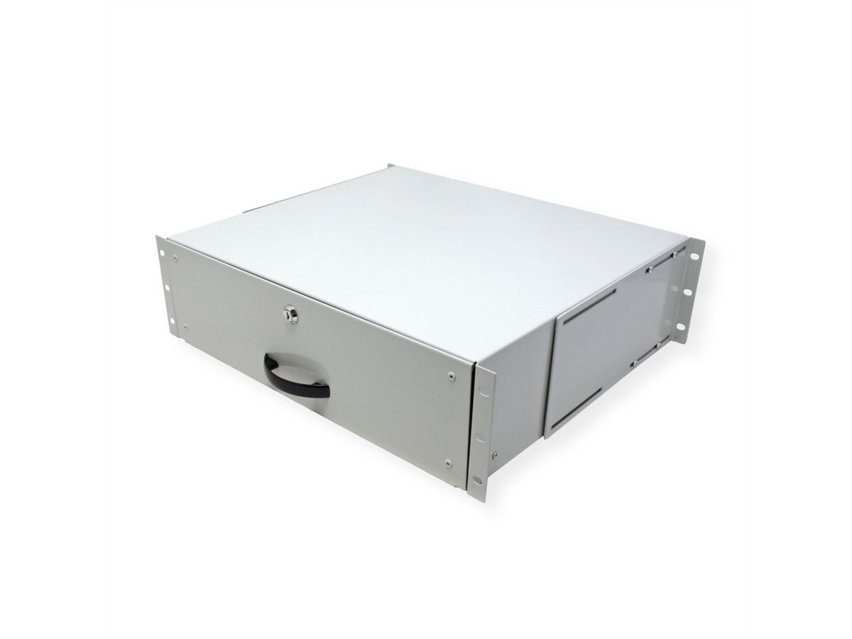 ROLINE 19-Zoll Tastatureinschub 3 HE, 400 T abschließbar grau