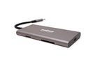 ROLINE USB Typ C Dockingstation, 4K HDMI, 3x USB, SD/MicroSD Kartenleser, PD