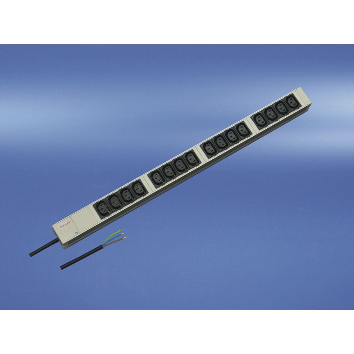 Bâtis de prises SCHROFF, IEC C13 avec câble de connexion ouvert, 16x IEC C13