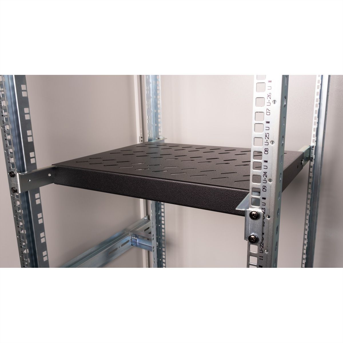 ROLINE 19" Etagère 1U, 350P 50 kg noir