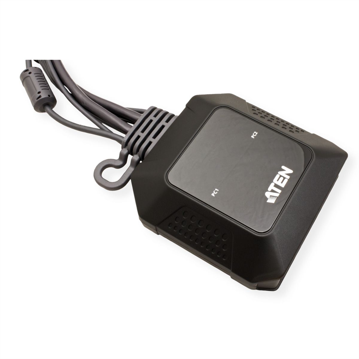 ATEN CS52DP 2-Port USB-C DP Hybrid Kabel KVM Switch