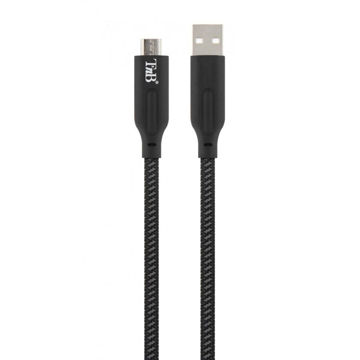 T'NB XW3M USB/Micro USB Kabel, schwarz/rot, 3 Meter