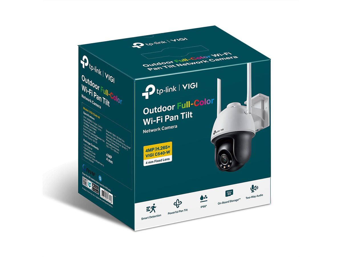 TP-Link VIGI C540-W(4mm) PT-Kamera 4 MP, 79°, IR-LED 30m, WiFi