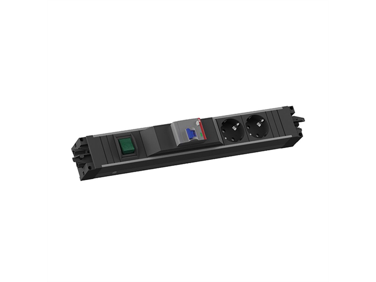BACHMANN STEP ALU 2xCEE7/3 1xFI 1xinterrupteur GST18