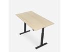 WRK21 Schreibtisch Smart 100 x 60 cm, Höhenverstellbar, Mandal Ahorn / Schwarz