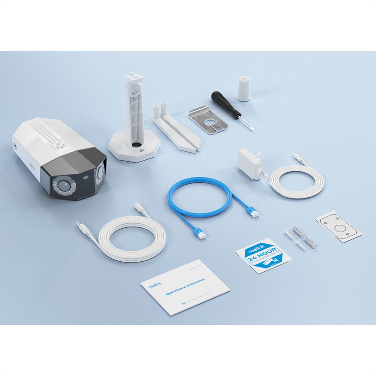 Reolink W730 Outdoor Duo-Camera, 8 MP, 180°, IR-LED 30m, WiFi