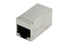 ROLINE RJ-45 Kupplung geschirmt, Cat.6A (Class EA), silberfarben