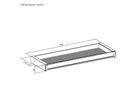 VALUE Tiroir sous bureau ultra-mince, blanc