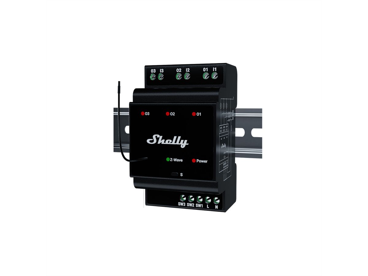 Shelly Schaltaktor Qubino Wave Pro 3