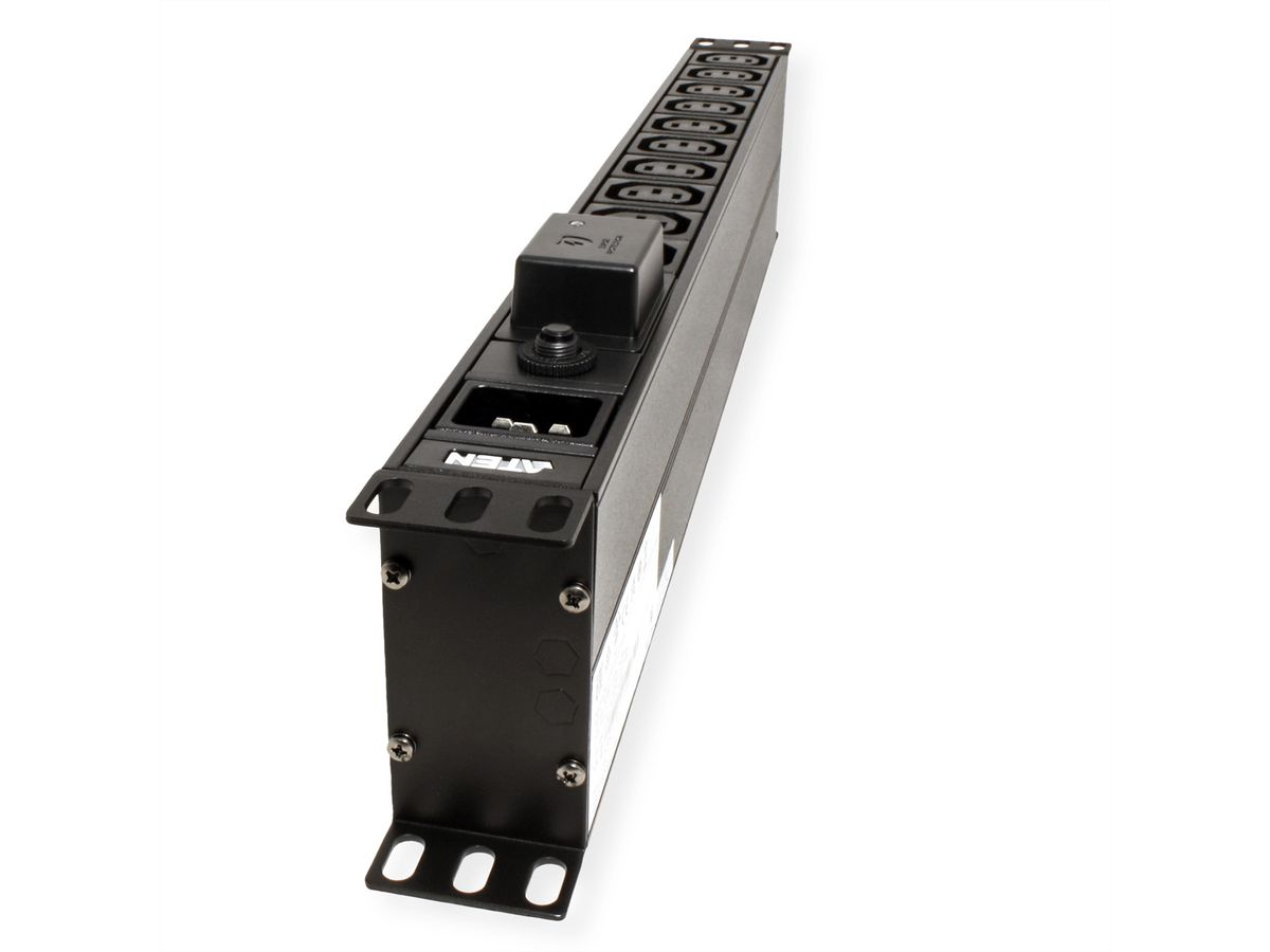 ATEN PE0218SG PDU de base 1U 16A avec protection contre les surtensions, 18 ports