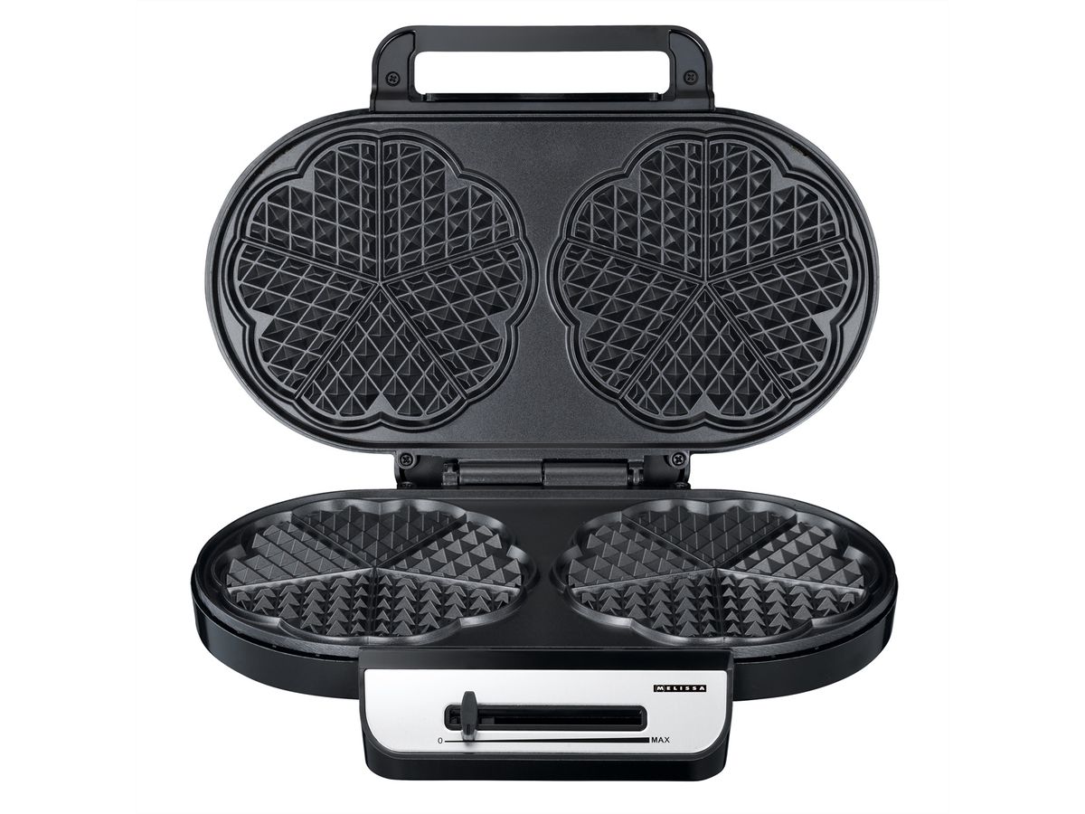 Melissa Gaufrier 16250087, Gaufrier double, noir/ss, 1200W