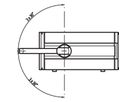SCHROFF RatiopacPro Kit d'assemblage poignée basculante, 4 U, 42 HP, 375 mm