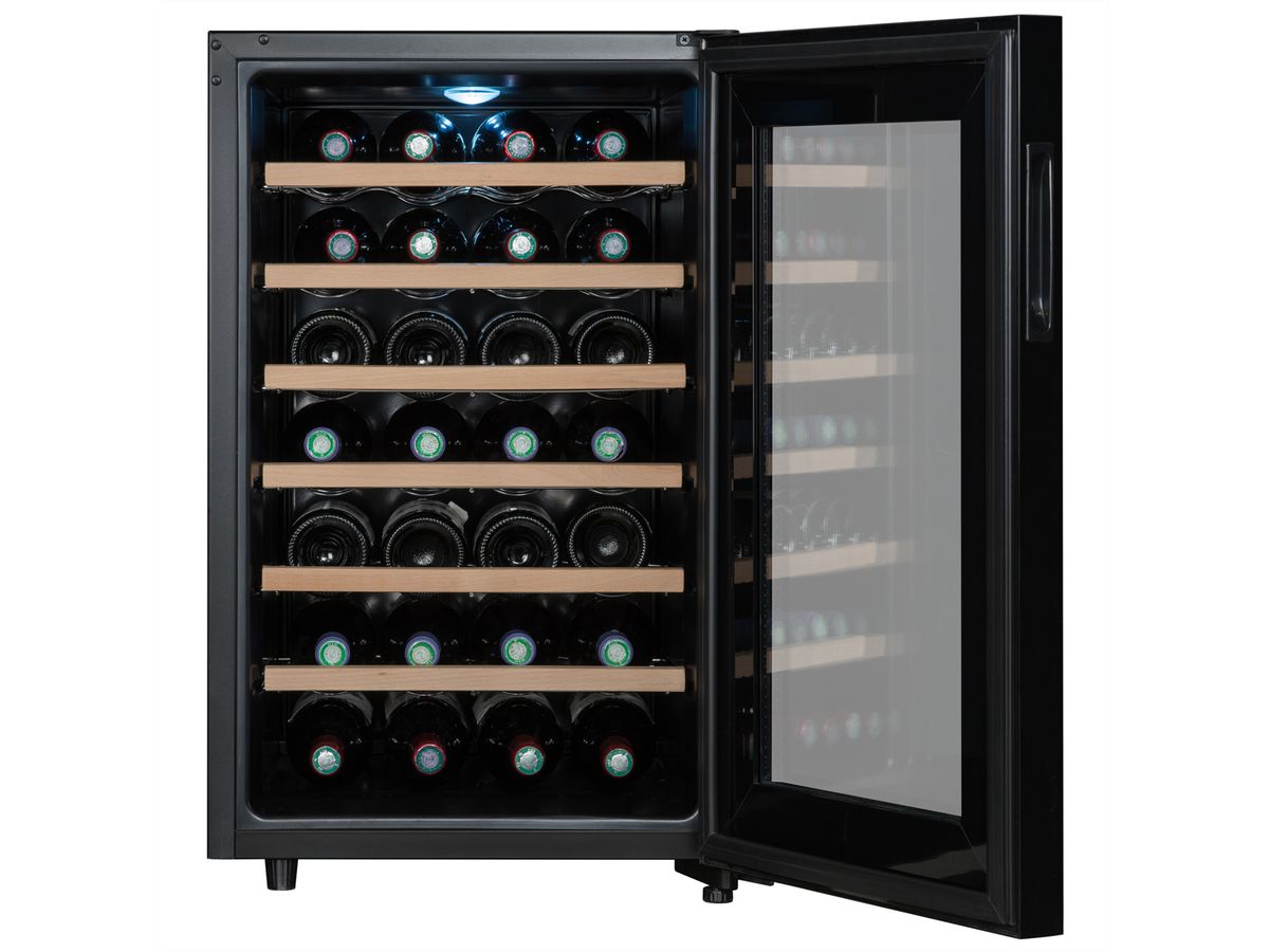 Climadiff Weinkühlschrank CC28, Freistehend, 1 Zone, 28 Flaschen