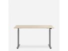 WRK21 Schreibtisch Smart 100 x 60 cm, Höhenverstellbar, Mandal Ahorn / Grau