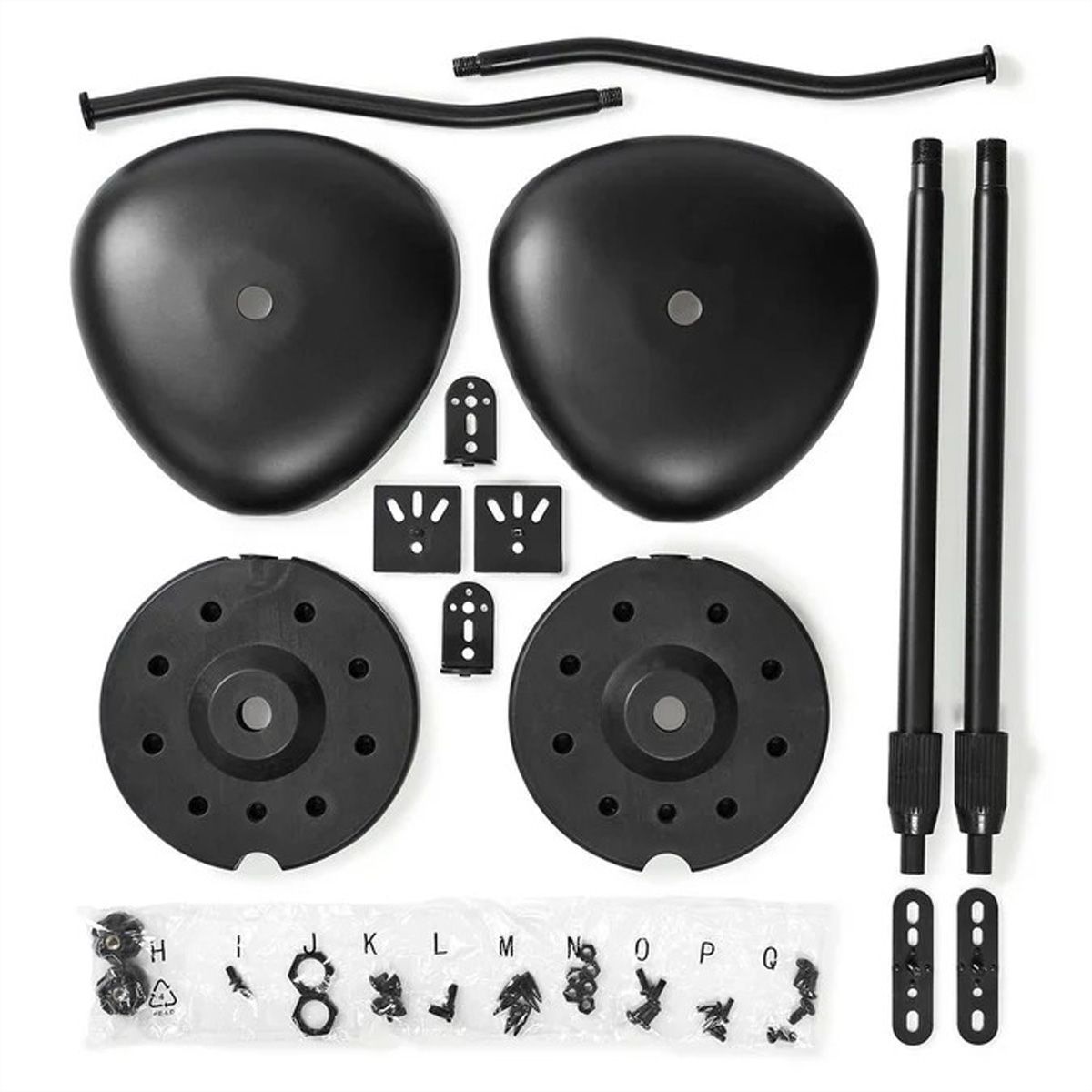 Nedis Lautsprecher-Bodenständer universal schwarz, 2 Stück, höhenverstellbar, 4.5 kg