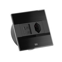 BACHMANN SENSE schwarz 1x CH T13, 1xUSB A/C L=2,0m T12