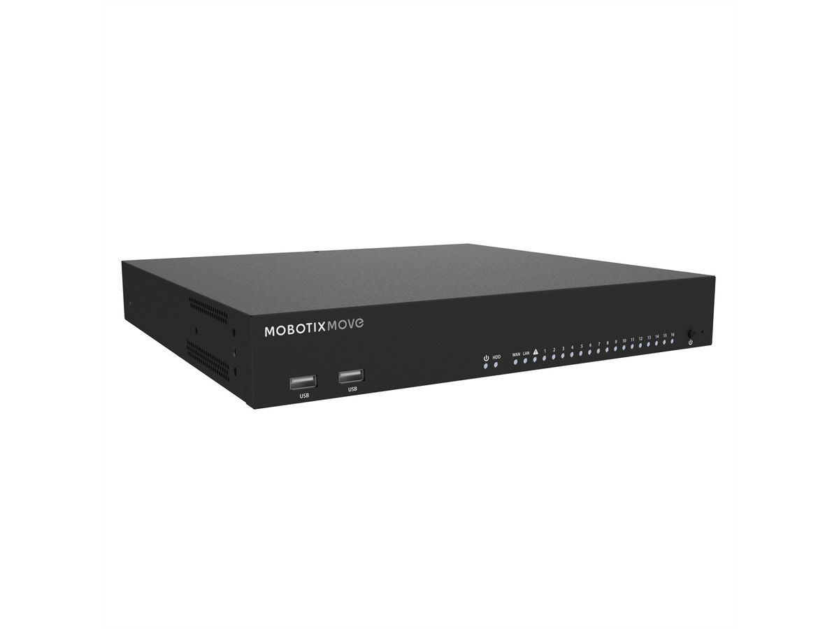 Mobotix MOVE NVR Netzwerk-Videorekorder 24x Kanäle / 16x PoE