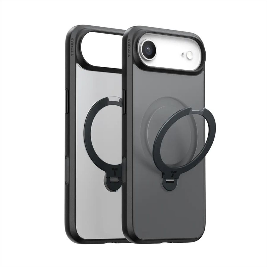Torras Ostand 360° Case, iPhone 17 Air, MagSafe, noir