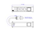 BACHMANN CONI 2xCH 0° 1xCM 0,2m GST18 RAL9010
