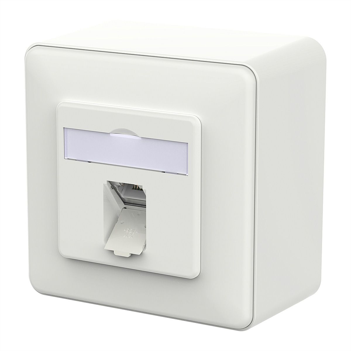 METZ CONNECT E-DAT C6A IDC Dose, 1 Port, AP, verkehrsweiß