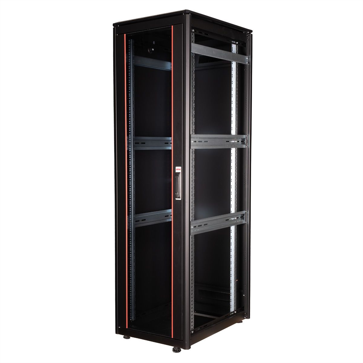 ROLINE 19-Zoll Netzwerkschrank Pro 42 HE, 600x800 BxT Glastür schwarz