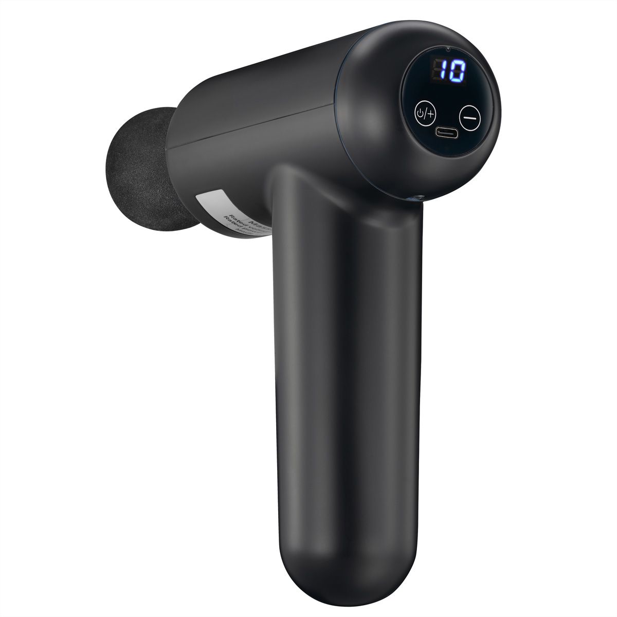 Melissa Massagepistole 16770048, wiederaufladbar, LED, 4 Köpfe, schwarz