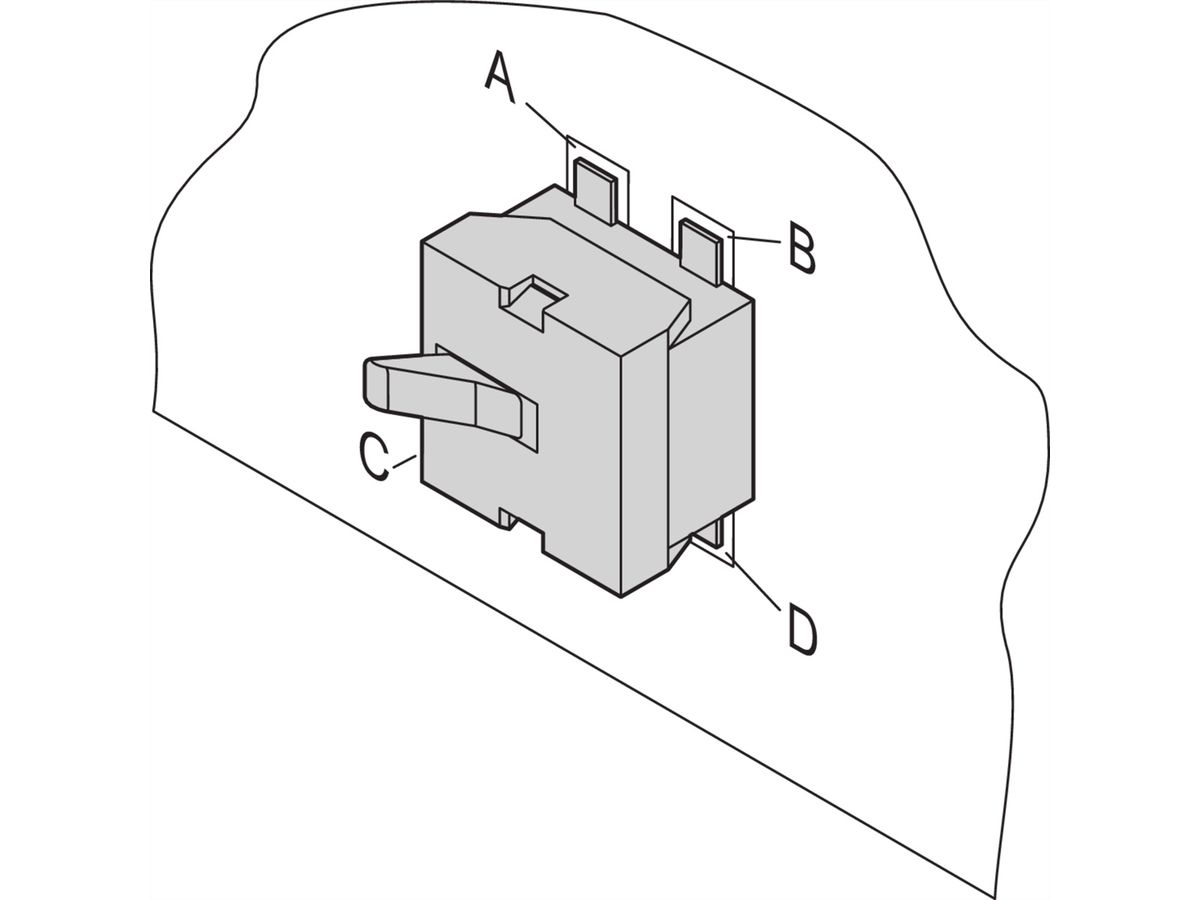 Microrupteur SCHROFF pour modules AMC