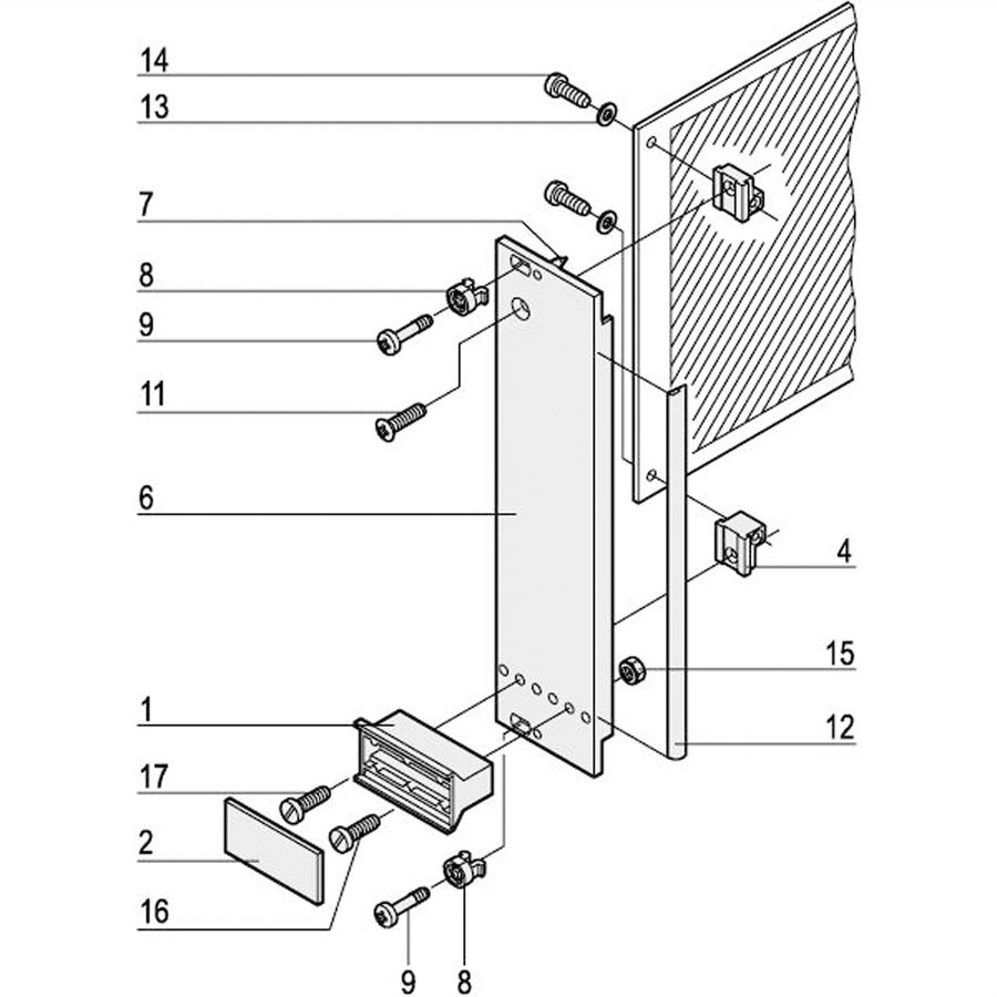 SCHROFF Steckbaugruppe mit starrem Griff in Trapezform - STECKBAUGR.HF TR-GR 3HE 10TE