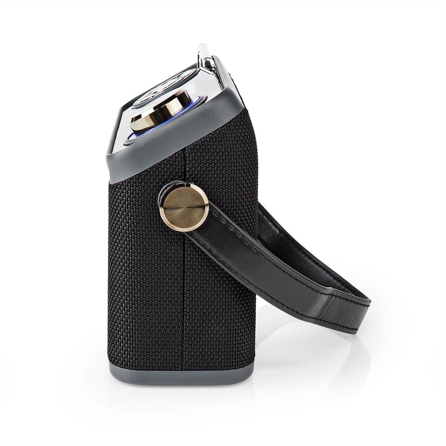 Radio de table DAB+ Nedis, noir, Bluetooth, batterie rechargeable